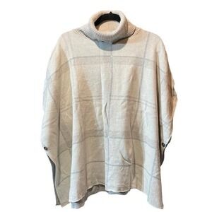 Barbour Boyde Plaid Cape in‎ Summer Tartan OS Cream Gray